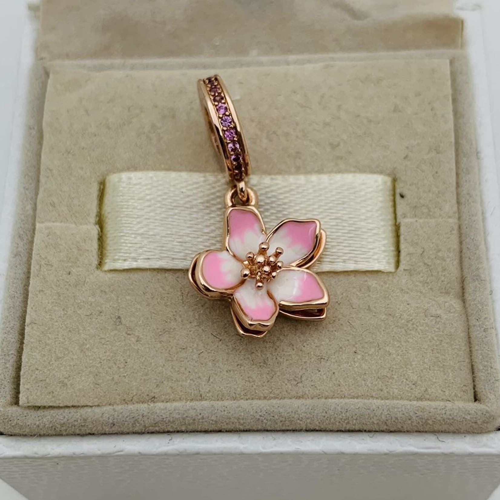 Pandora cherry blossom online earrings