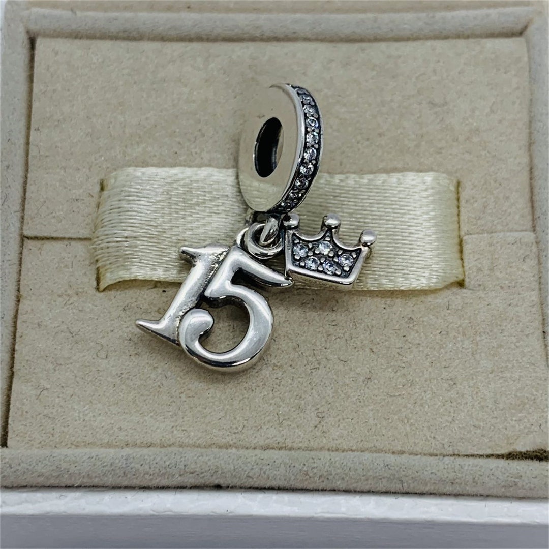 Pandora Quinceañera 15th Birthday Dangle Charm Sweet Small Crownshaped