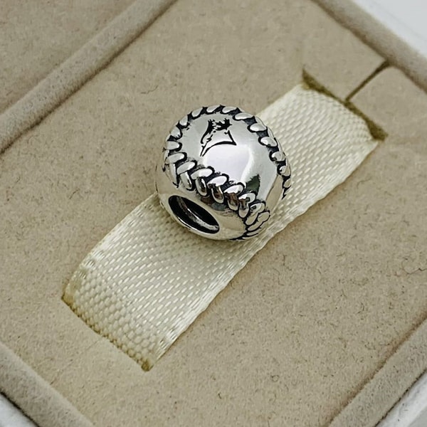 Pandora Toronto Blue Jays Charm Baseball Charm Pendant|S925 Sterling Silver jewelry|Bracelet charm, Necklace pendant