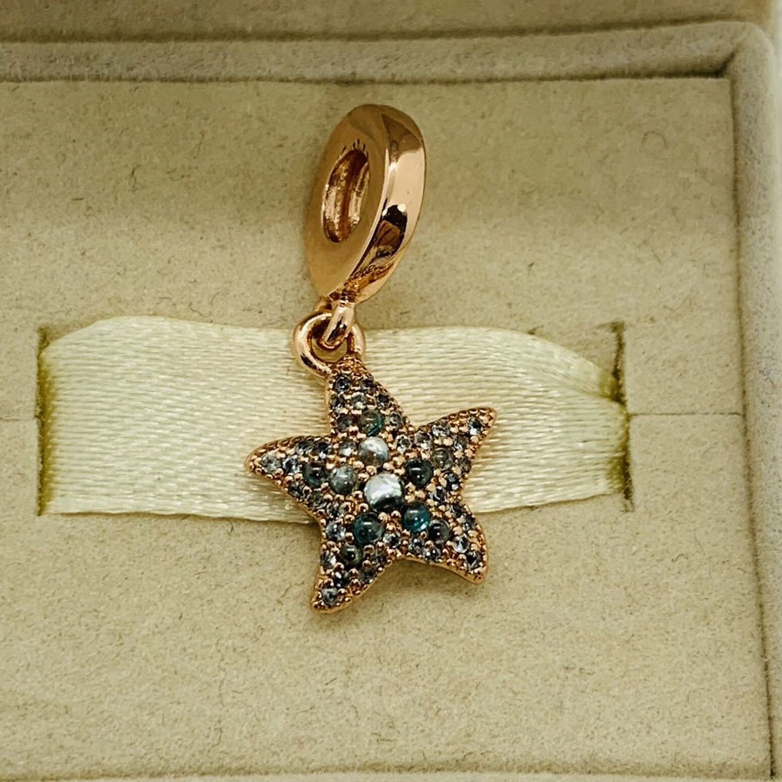 Sparkling starfish cheap dangle charm