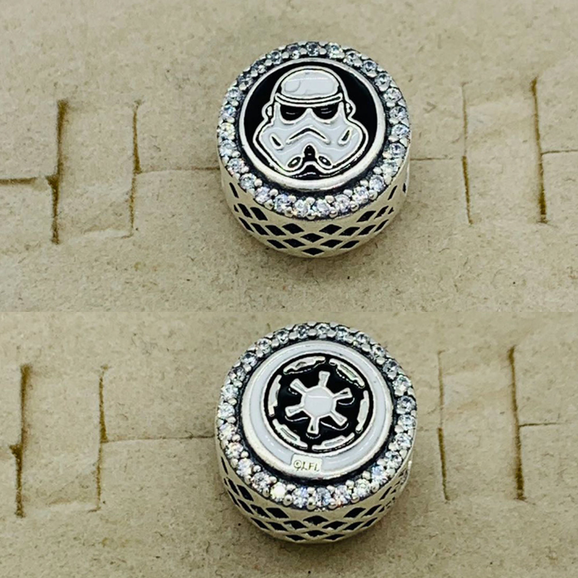 Pandora Star Wars Charm Stormtrooper Imperial Symbol Pendant Bead
