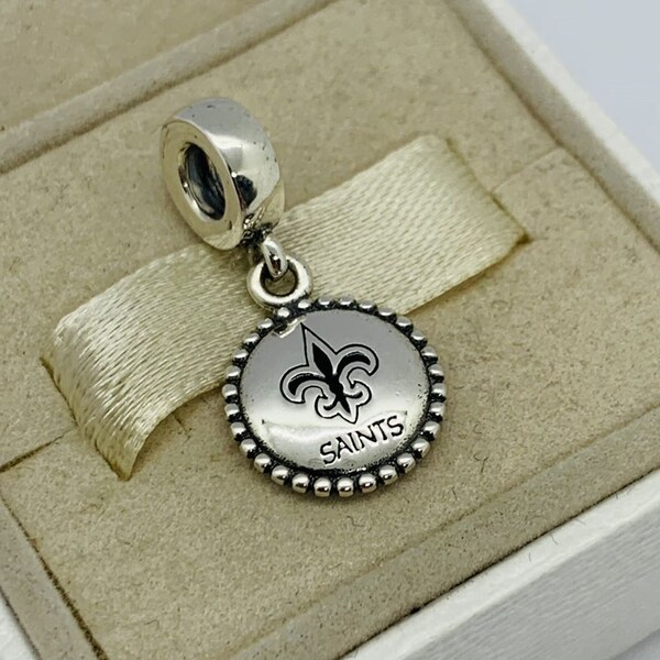 Pandora New Orleans Charm Saints Pendant, S925 Sterling Silver Jewelry, For Bracelet,For Necklace|with Gift Box