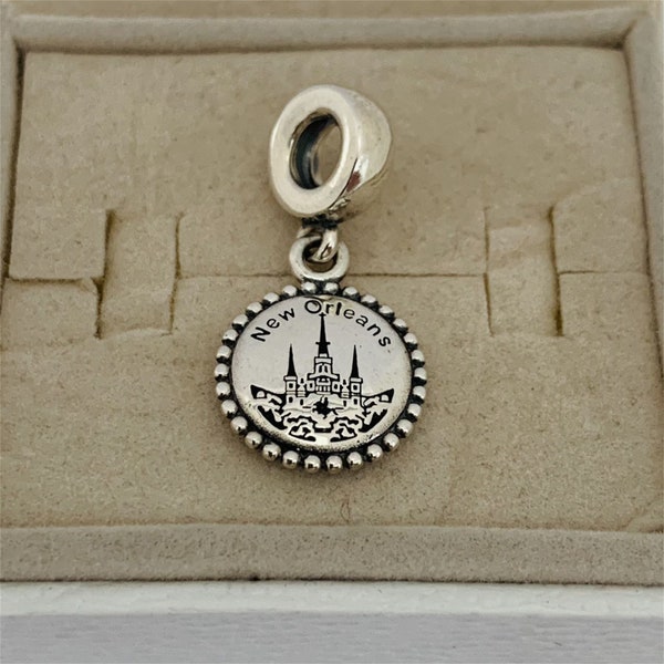 Pandora New Orleans Charm NOLA St. Louis Cathedral Travel Pendant, S925 Sterling Silver Jewelry, For Bracelet,For Necklace|with Gift Box