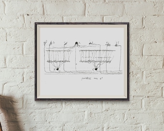 Cajal's Retina Neuron Art Print: Neuroscience Anatomy Masterpiece