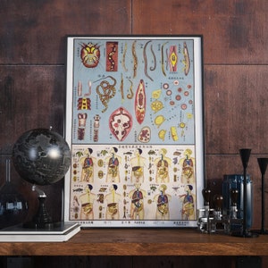 May include: A vintage educational poster illustrating various parasites and their life cycles. The poster is in Japanese and features detailed drawings of worms, insects, and other parasites. The poster also includes diagrams showing how these parasites affect the human body.