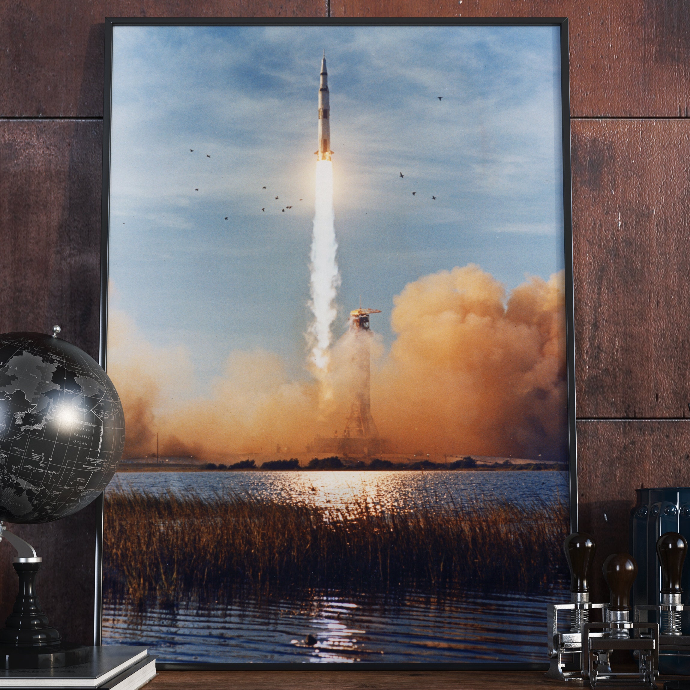 Apollo 11 Launch Art Print: Historic NASA Moon Mission, 1969 - Etsy
