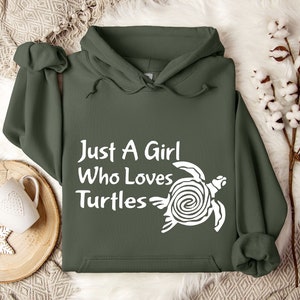 Turtle Lover Sweatshirt: Soft Cotton Blend Hoodie, Gift for Daughter