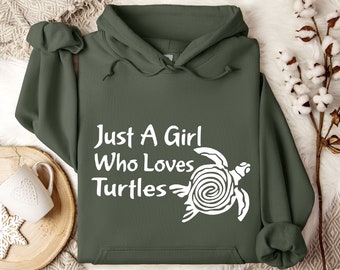 Turtle Lover Sweatshirt: Soft Cotton Blend Hoodie, Gift for Daughter