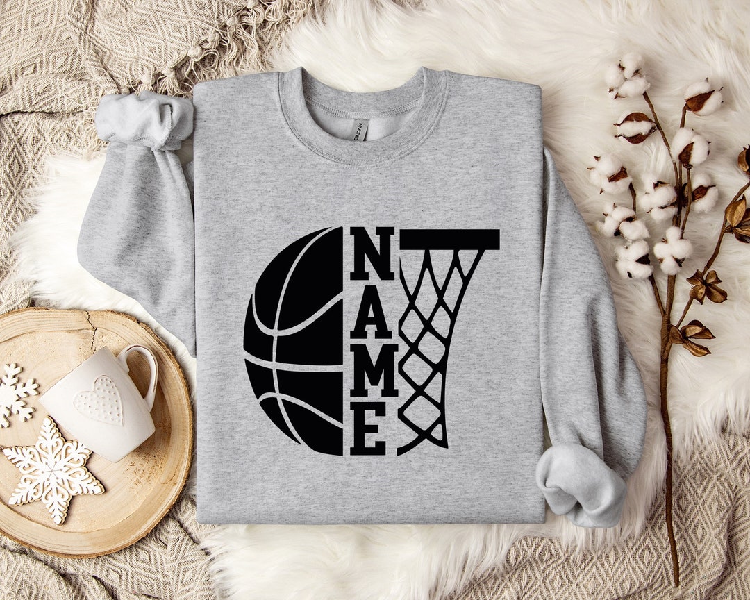 Custom Basketball Sweatshirt, Your Name Basketball Sweatshirt, Team