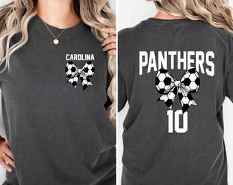 Custom Soccer Bow Shirt: Comfort Colors® Team Tee