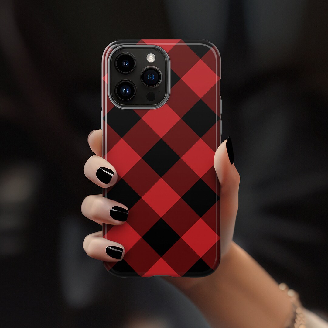 Red Buffalo Check Phone Case Plaid iPhone 15 14 Pro Max 13 12 Etsy Canada