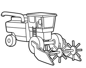 26 Construction Trucks Coloring Book Pages - Dump Trucks, Digging Trucks, Cement Trucks, Cranes - Heavy Equipment - Boys Coloring Pages