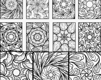 Minimalist Scenery Coloring Pages for Adults Printable Coloring Book Boho Coloring Pages Adult Coloring Book Printable
