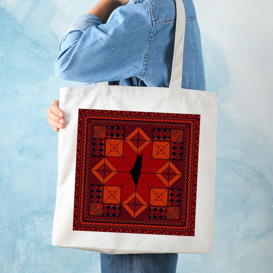 Jenin Vibrant Heritage Messenger Bag – Handmade Palestinian Tatreez