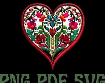 Beautiful Palestinian Tatreez design 5 | SVG png pdf Tatreez design | Palestinian 2 Layers Design |Sublimation printing |Palestinian Fashion