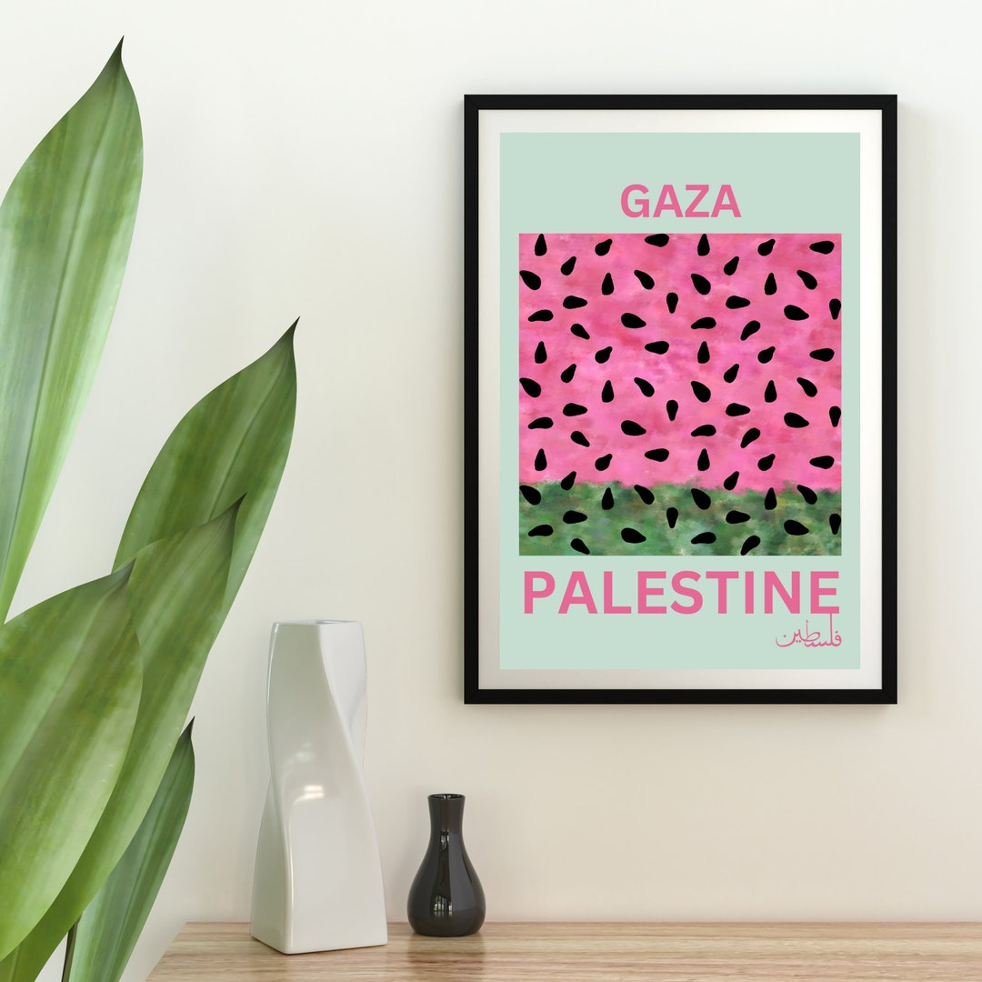 Gaza Print Digital Palestine Poster | Gaza Art | Printable Palestinian Artwork ...