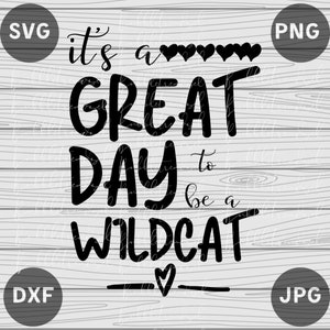Wildcat Teacher Team SVG - School Spirit Design for Vinyl Cutting (PNG, JPEG, dxf) - Ideal for Mom, Dad, Fall, School, Football, Baseball