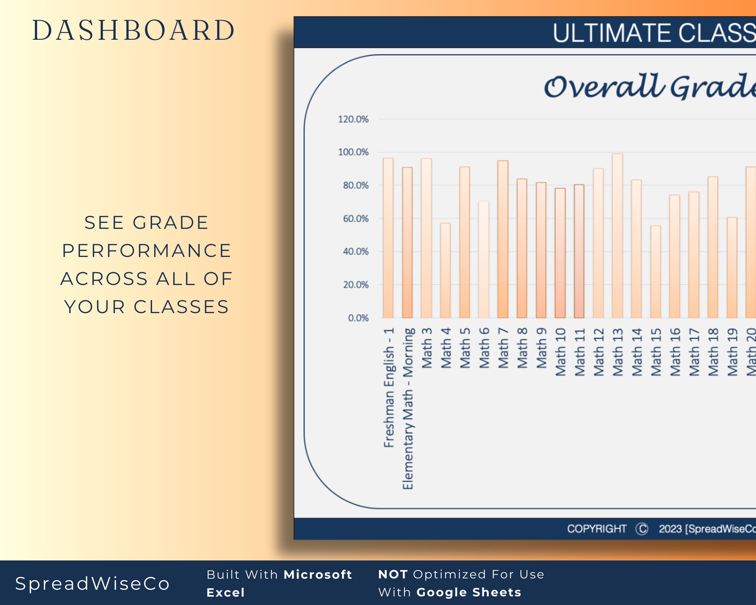 Teacher Gradebook Spreadsheet Excel, Grade and Assignment Tracker ...