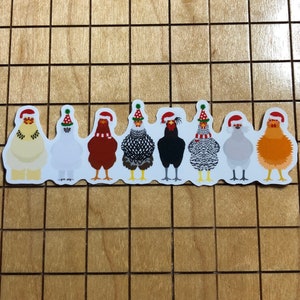 sticker poulet, sticker poulet, sticker Noël, sticker bouteille d'eau, sticker ordinateur portable, sticker coque de téléphone, sticker macbook, sticker ipad