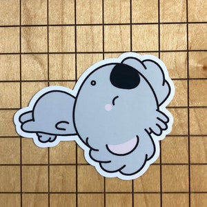 koala sticker, koala gift, sleeping koala, tumbler decal, laptop decal, phone case decal,  vinyl decal, waterproof vinyl, cute koala sticker