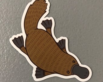 Platypus Vinyl Sticker, Waterproof Decal