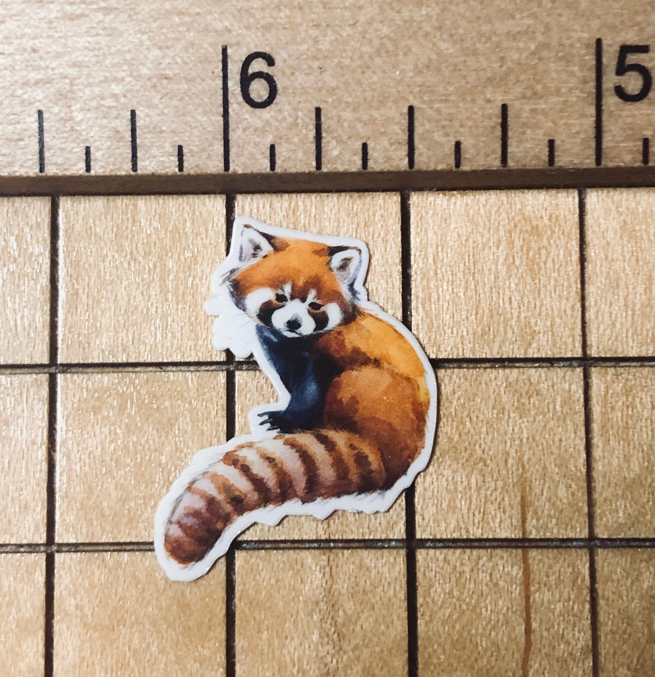 Panda Mini Sticker 5 MINI Red Panda Stickers, Red Panda Decal, Friend Gift, Tiny Sticker ...