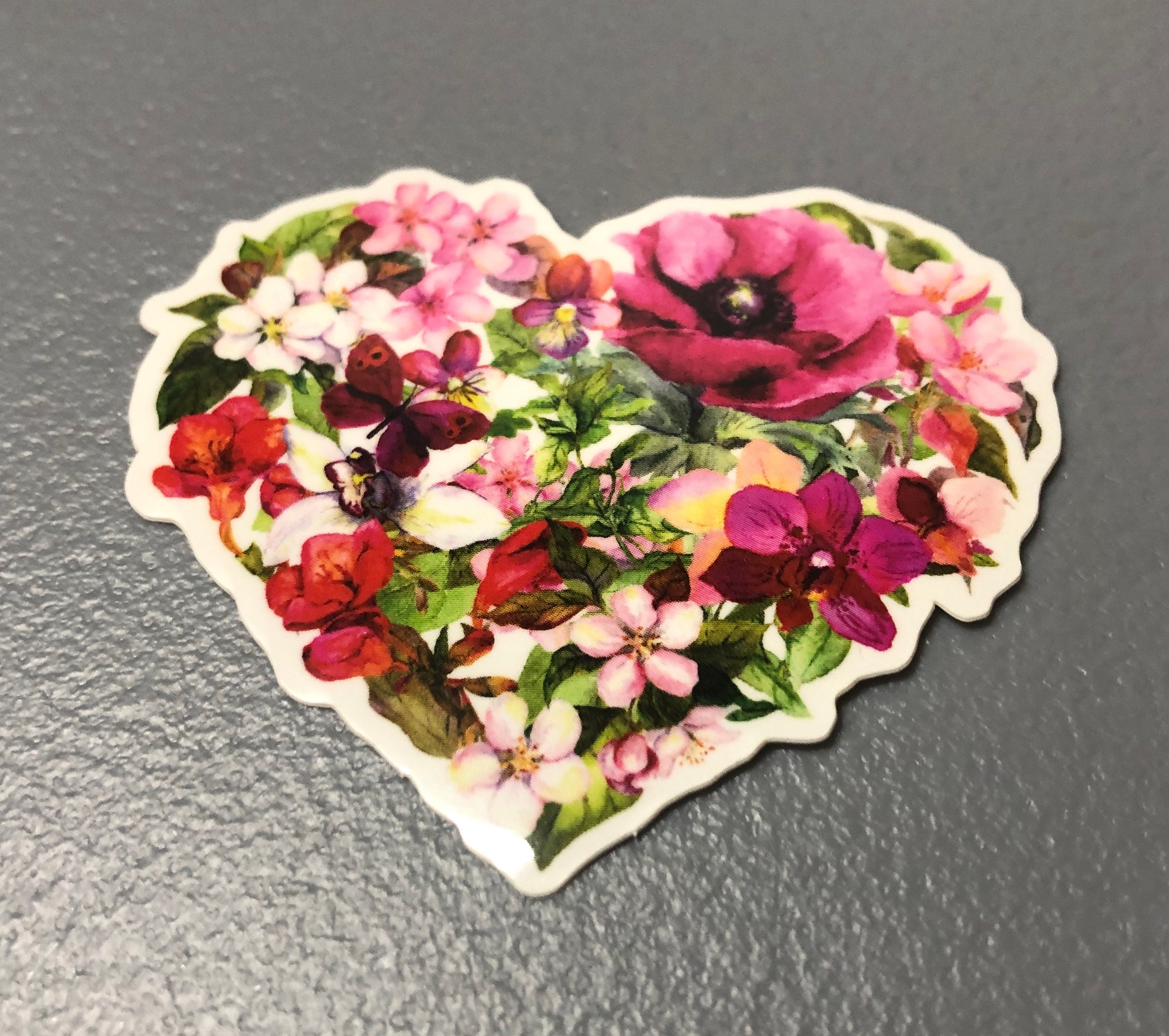 Tumblr Heart Sticker Heart Sticker, Heart Decal, Flower Decal, Flower Sticker, Phone Case ...