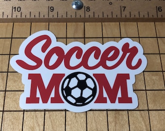 SALE, Soccer mom sticker, soccer mom gift, soccer mom decal, soccer decal, soccer sticker, water bottle decal, vinyl decal, waterproof decal