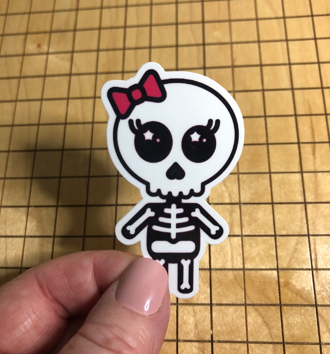 Skeleton Sticker Android Skeleton Sticker, Skeleton With Pink Bow Sticker, Skeleton Decal ...