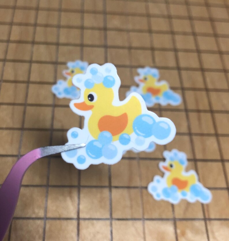 Mini Rubber Duck Stickers, Decals for Laptop, Planner, Phone, 1 Inch ...