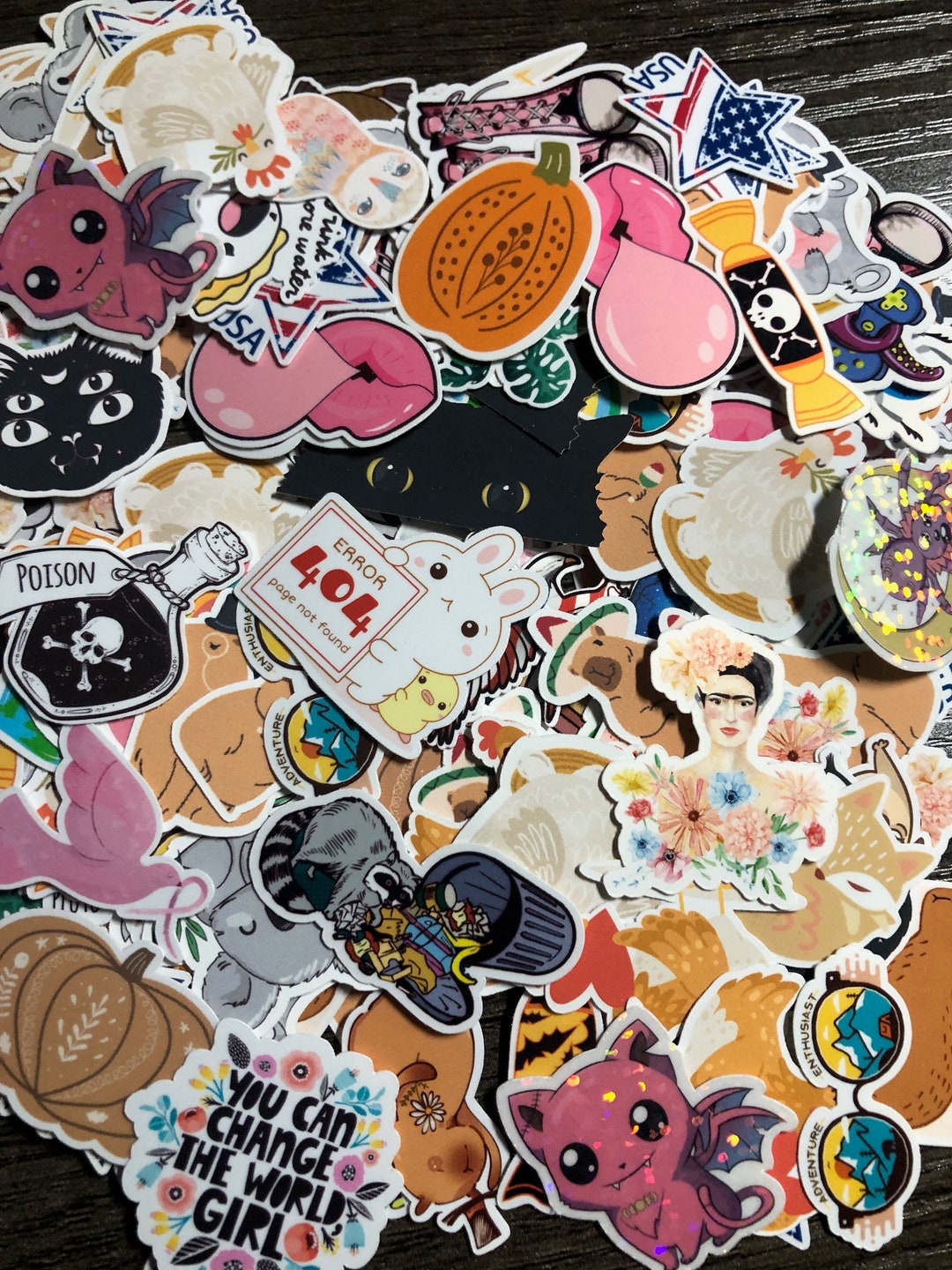 12 MYSTERY Stickers, Mini Sticker Pack, Sticker Bundle, Mystery ...