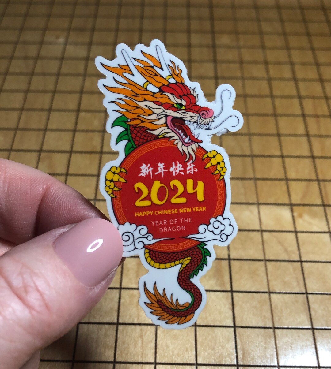 Chinese Dragon Sticker, 2024 Year of the Dragon, Chinese Dragon Decal