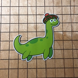 loch ness monster sticker,  loch ness decal, loch ness sticker, laptop decal, phone case, loch ness gift, waterproof decal, nessie, Scotland