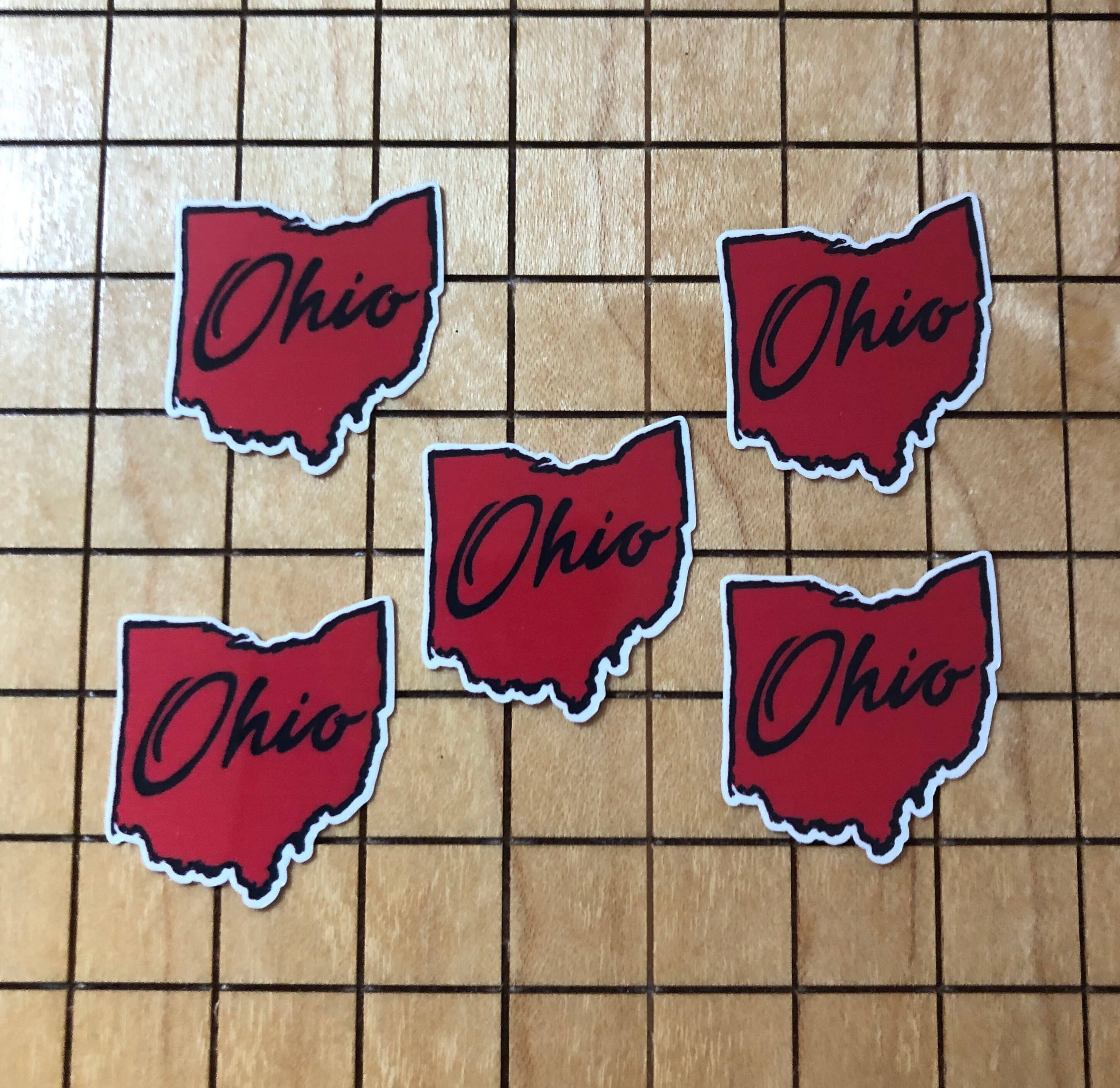 Script Ohio Computer Sticker 5 MINI Ohio Stickers, Ohio Decal, Travel Stickers, Sticker Pack, Laptop ...