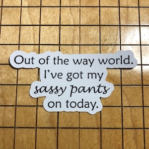 quote sticker, sassy sticker, tumbler decal, laptop decal, water bottle sticker, phone case sticker, sarcastic sticker, funny quote