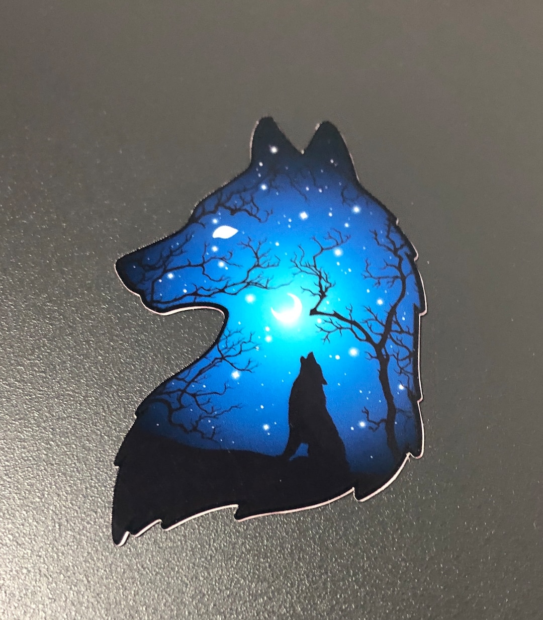 Wolf Sticker, Wolf Howling Sticker, Wolf Head, Water Bottle Sticker