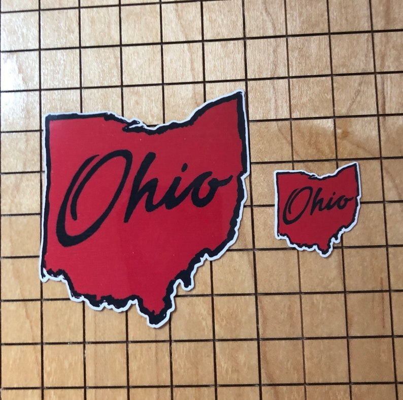 Script Ohio Computer Sticker 5 MINI Ohio Stickers, Ohio Decal, Travel Stickers, Sticker Pack, Laptop ...