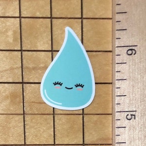 5 autocollants goutte d'eau, autocollant goutte d'eau, autocollant eau, autocollant eau, autocollant hydrate, autocollant bouteille d'eau, autocollant coque de téléphone, mignon