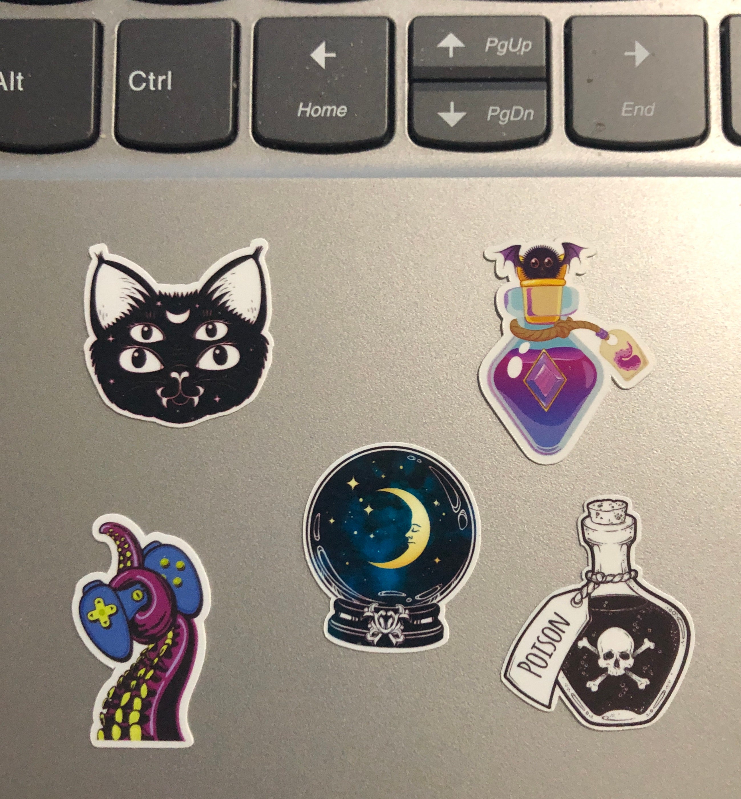 5 MINI Poison Bottle Stickers, Poison Stickers, Tiny Sticker, Goth ...
