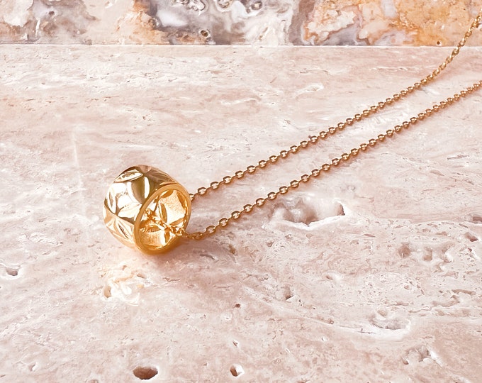 Nina Black Floral Necklace