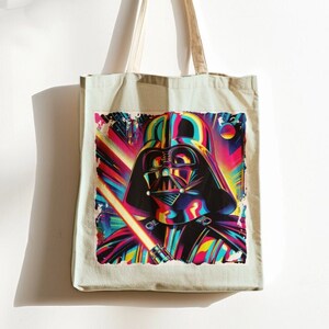 Star Wars Tote Bag | Reusable Grocery Bag| Farmers Market Bag | Modern Cotton Canvas Tote Bag| Eco Conscious Library Bag | Book Bag | Gifts