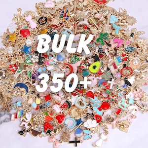 350pcs Mixed Charm Sets Charm Bundle Charms in Bulk Wholesale Charms Charm Pack Resin Charms Bling Charms Candy Charms Kawaii Charm Nic Nacs