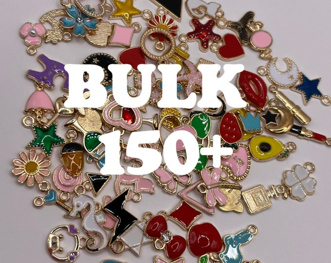 Bulk Grab Bag of Charms Grab Bag Bulk Beads Trinkets Nicnac Doodads