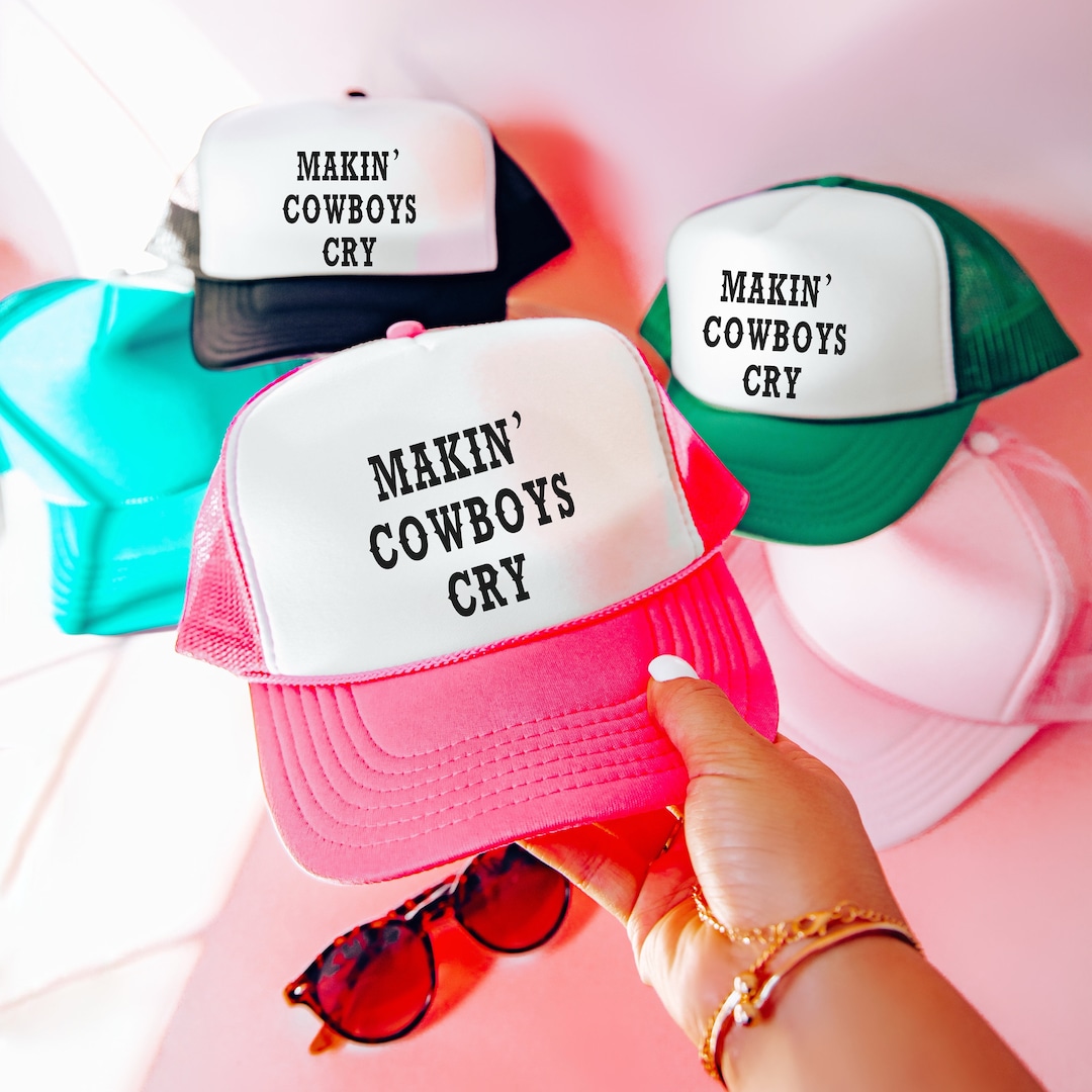 Cowboy Hat For Men Makin' Cowboys Cry Trucker Hat – Down Home