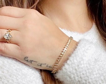 Horse Eye Zircon Rhinestone Tennis Bracelet