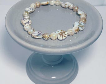 Dyed Pearl Bracelet