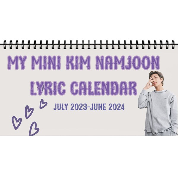 Calendario 2024 Bts Etsy