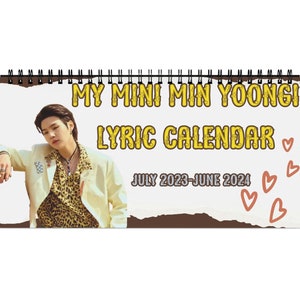 Jung Hoseok Annual September 2023-august 2024 Desk Calendar 