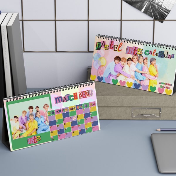 Bts 2024 Desk Calendar Etsy Bts Desk Calendar 2025