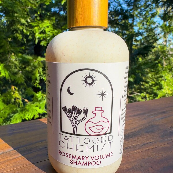 Rosemary Volume Shampoo | Rosemary Essential Oil | Organic Lavender | Jojoba Oil | Argan Oil | SLS Free | Dye Free | Silicone Free |